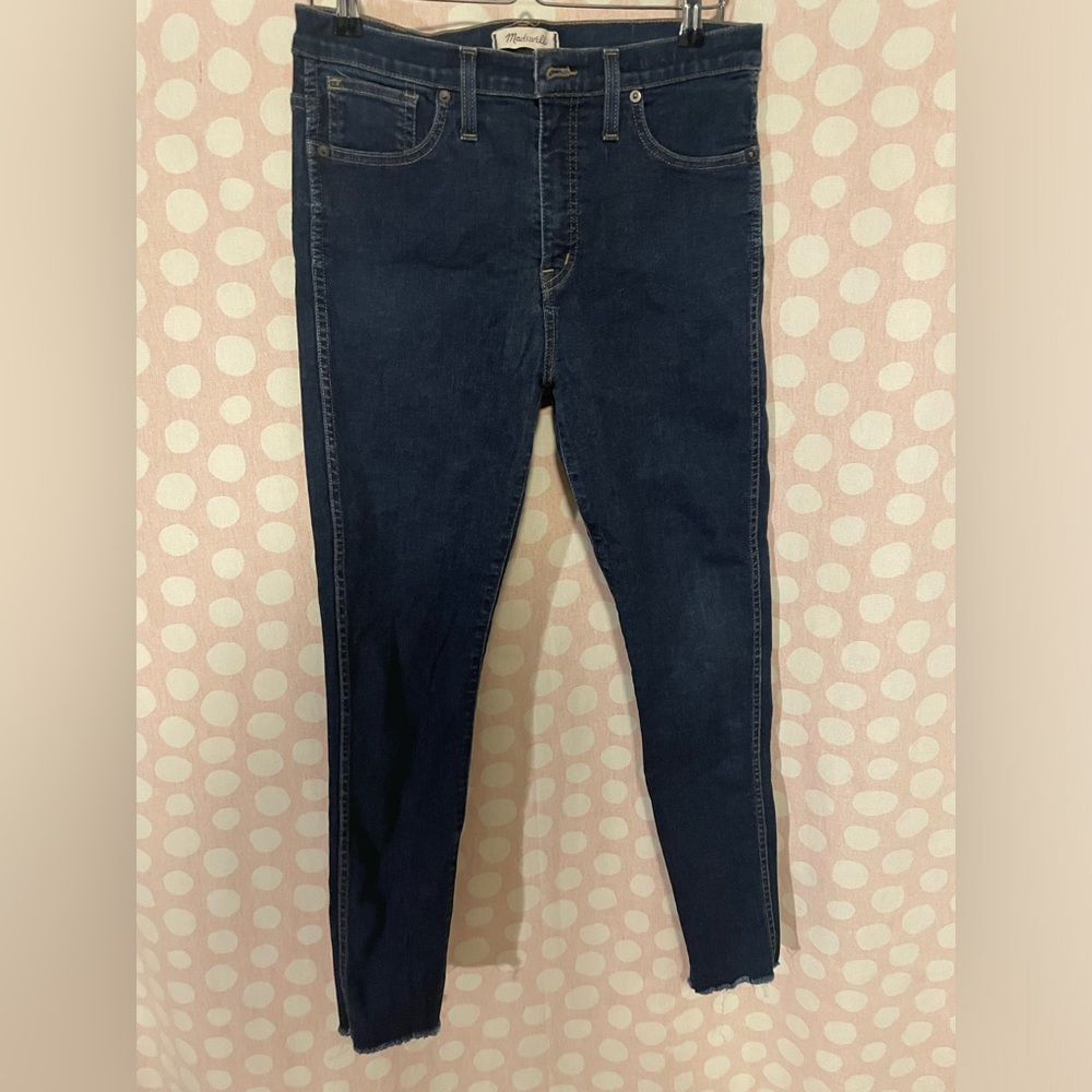 Madewell High Rise Tall Skinny Dark Wash Jean